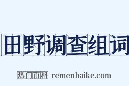 田野调查组词是什么意思的图片